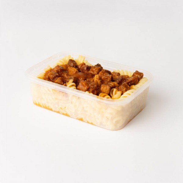Marmita macarrão parafuso com carne de panela 350g