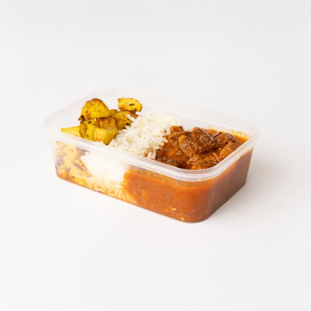 Marmita arroz e batatas rústicas com carne de panela 350g