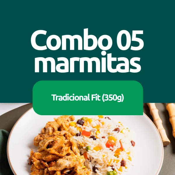Combo 5 Marmitas Fit - 350g