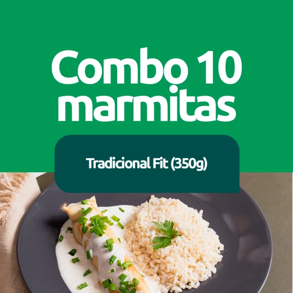 Combo 10 Marmitas Fit - 350g