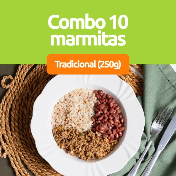 Combo 10 Marmitas de 250g