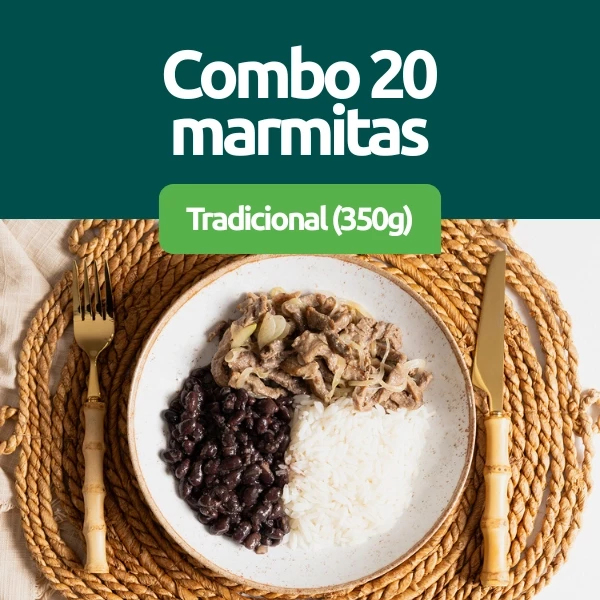 Combo 20 Marmitas de 350g