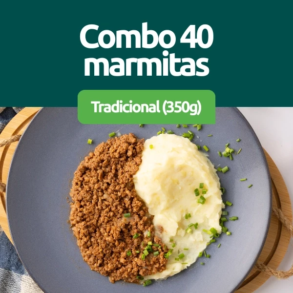 Combo 40 Marmitas de 350g
