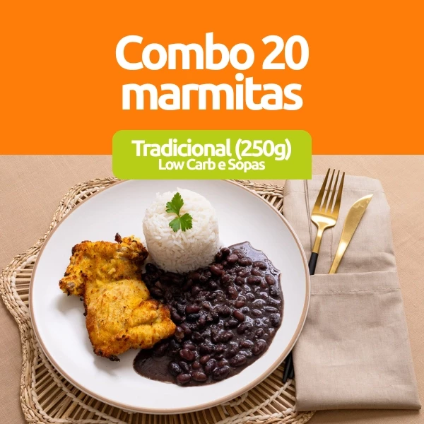 Combo 20 Marmitas de 250g