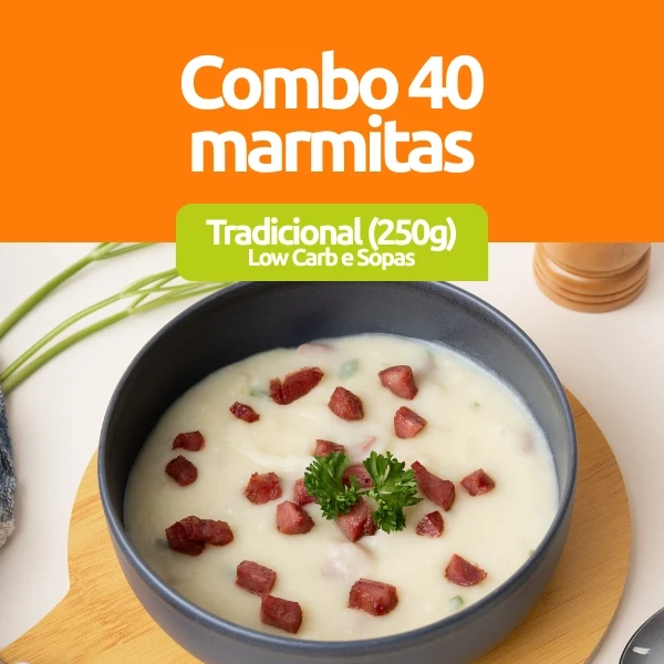 Combo 40 Marmitas de 250g